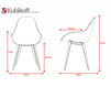 Схема Стул с подлокотниками Kubikoff Sander Mulder SLICE'DIMPLE'HOLES'CHAIR Современный / Скандинавский / Модерн