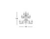 Схема Люстра Euroluce Lampadari  Elite Alicante white L12+12+6 shade Классический / Исторический / Английский