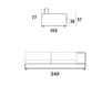 Схема Диван Citterio Meda Sofa BRIO 713AL Современный / Скандинавский / Модерн