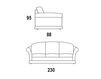 Схема Диван Citterio Meda Sofa LORD 483SC 1 Современный / Скандинавский / Модерн