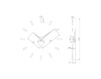 Схема Часы настенные Tacón Nomon 2015 TAI012 Современный / Скандинавский / Модерн