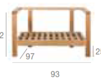 Схема Кресло для террасы Tribu Pure Sofa Teak 01202s C01202s C01202sBM Современный / Скандинавский / Модерн