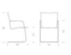 Схема Стул с подлокотниками Polflex 2014 658 Современный / Скандинавский / Модерн