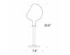 Схема Лампа настольная PAROLA  Fontana Arte Table F265805100BINE Минимализм / Хай-тек