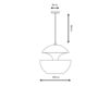 Схема Светильник La Lampe Gras by DCW éditions LAMP HERE COMES THE SUN HCS 350 BL-WH Современный / Скандинавский / Модерн