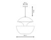 Схема Светильник La Lampe Gras by DCW éditions LAMP HERE COMES THE SUN HCS 450 BL-WH Современный / Скандинавский / Модерн