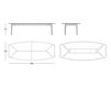 Схема Стол обеденный GAULINO B.D (Barcelona Design)  TABLES GAULINO 300 cm Wood Лофт / Фьюжн / Винтаж / Ретро