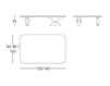 Схема Столик журнальный MULTILEG LOW B.D (Barcelona Design)  TABLES MULTILEG LOW Rectangular 1 Лофт / Фьюжн / Винтаж / Ретро