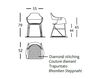 Схема Стул с подлокотниками B.D (Barcelona Design) CHAIRS AND STOOLS SHOWTIME 4 Лофт / Фьюжн / Винтаж / Ретро