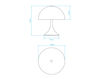 Схема Лампа настольная PARASOL Abatezanetti LAMPADARI TF1024 TL1 1 Современный / Скандинавский / Модерн