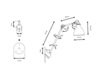 Схема Светильник настенный La Lampe Gras by DCW éditions GRAS LAMPS 222 WH-WH-COP Современный / Скандинавский / Модерн
