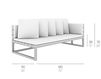 Схема Диван для террасы Gandia Blasco 2015 Sofa Modular 1 Duo 53 Современный / Скандинавский / Модерн