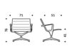 Схема Кресло ICF Office 2015 1953083 С 348 Современный / Скандинавский / Модерн