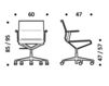 Схема Кресло ICF Office 2015 3695703 С 510 Современный / Скандинавский / Модерн