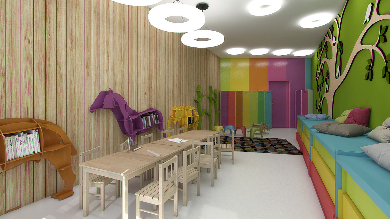 Задачи дизайна интерьера в детском саду